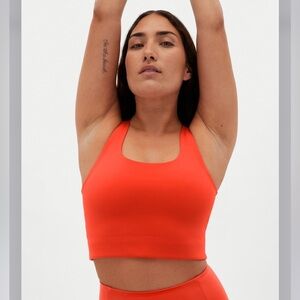 NWT Girlfriend Collective Paloma Crop XS 🍊 Blood Orange